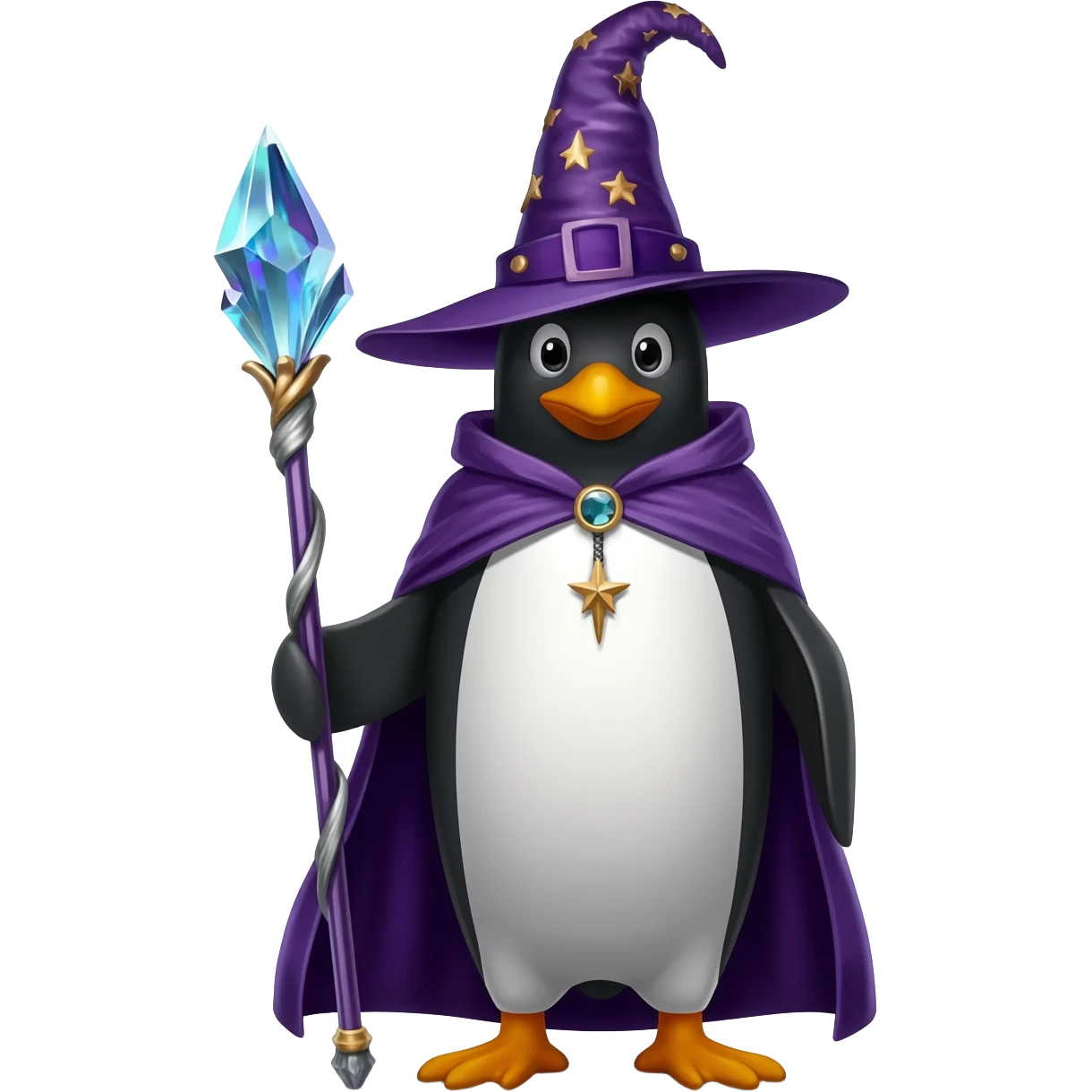 Penguin Wizard emoji