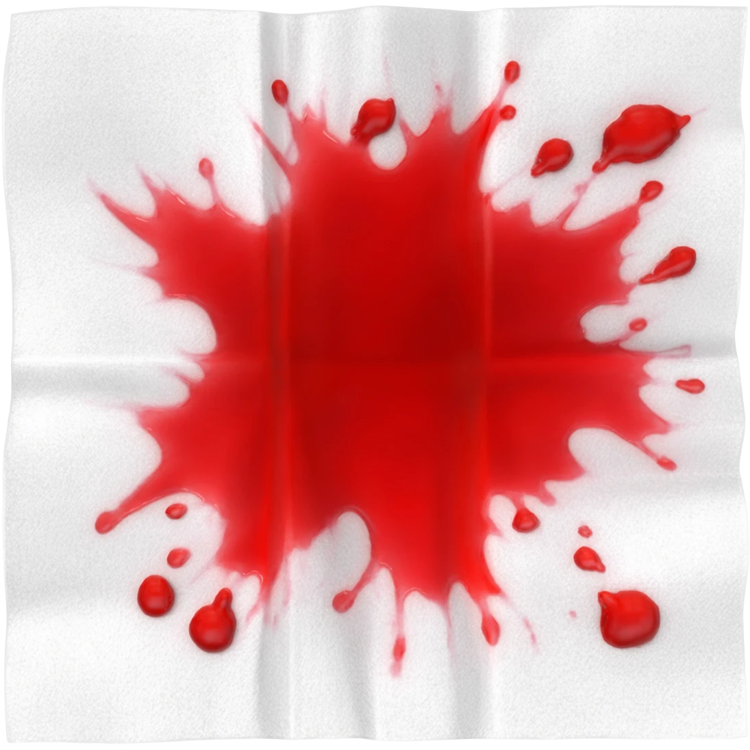 tissue with blood stain emoji
