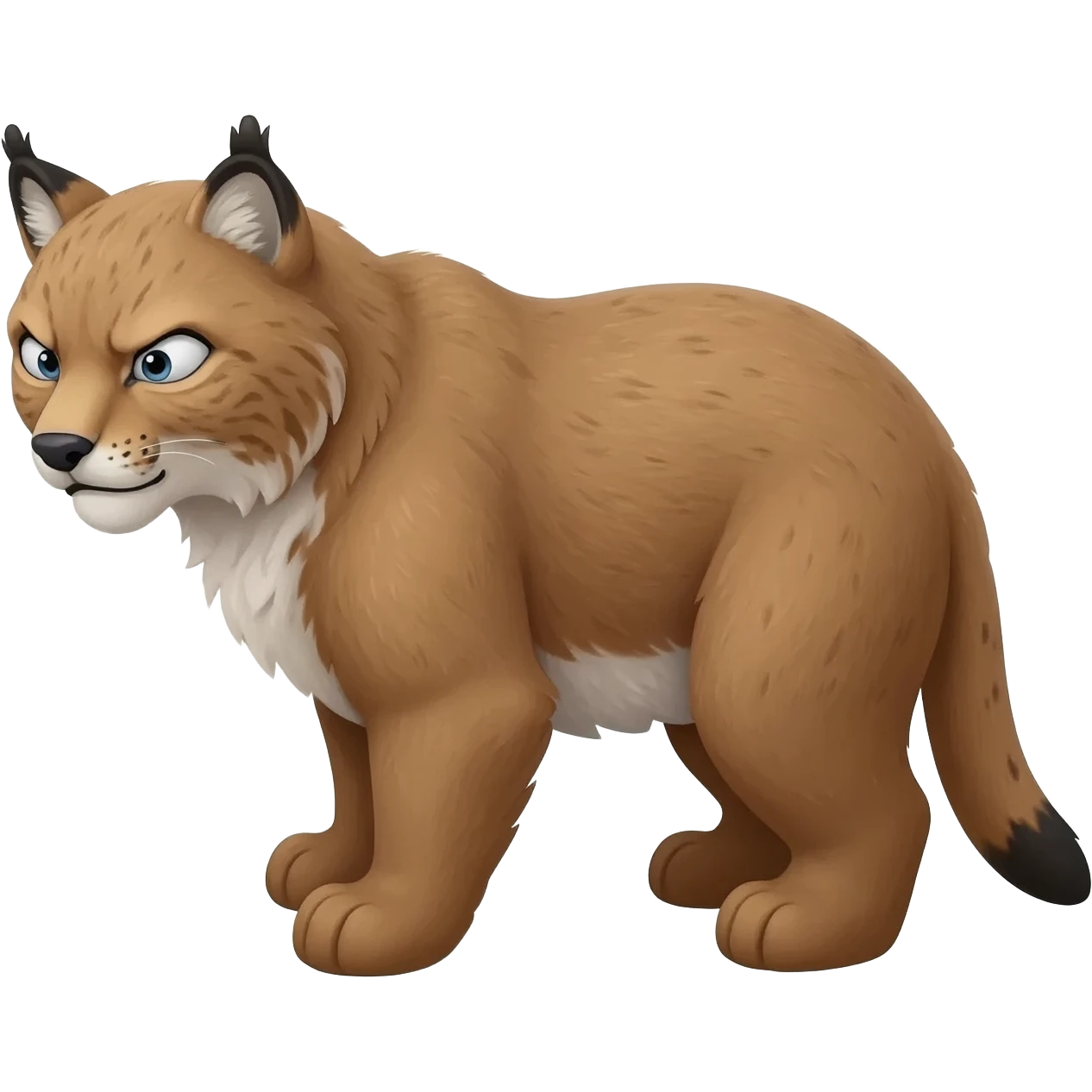 Lynx annoyes bear emoji