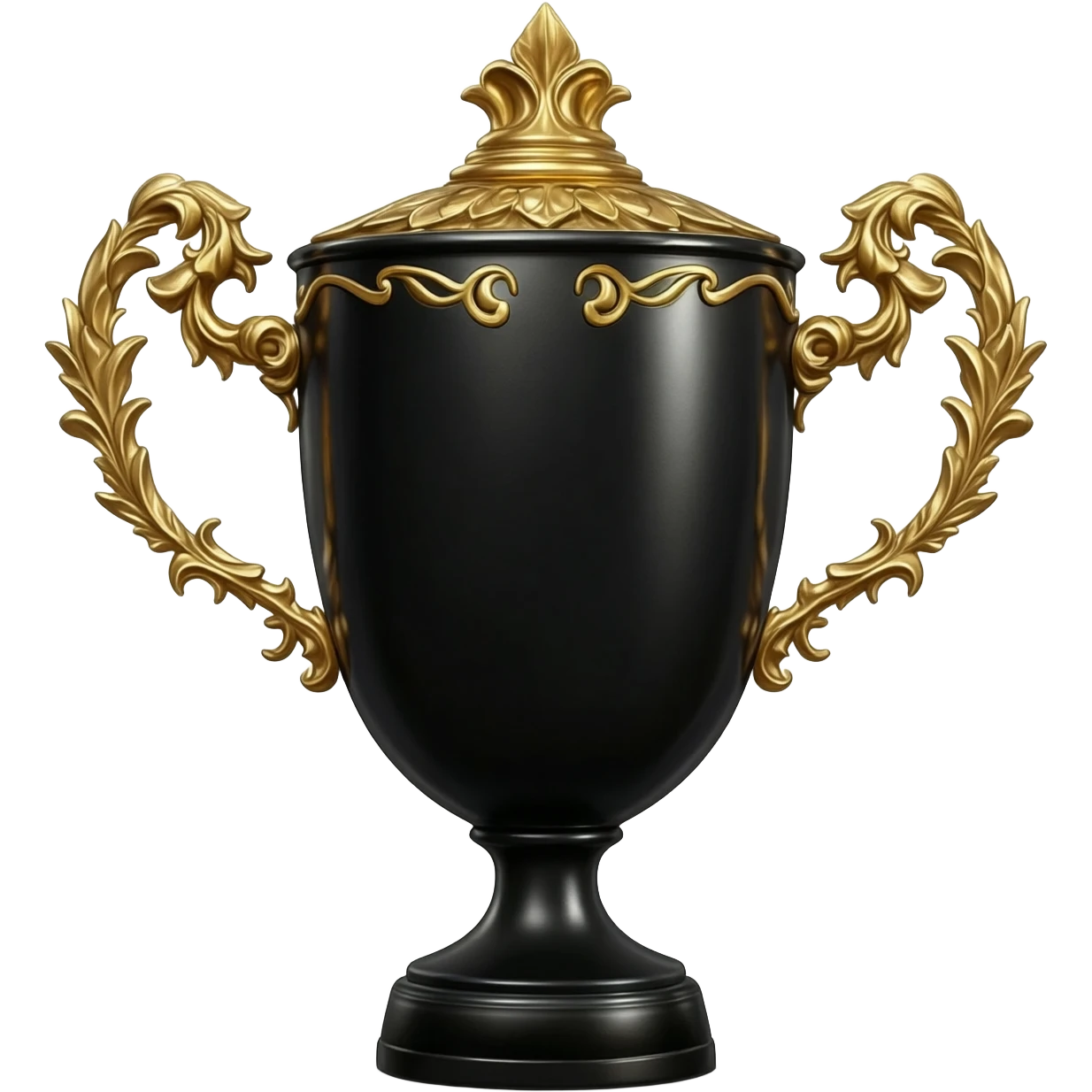 The mighty black trophy emoji