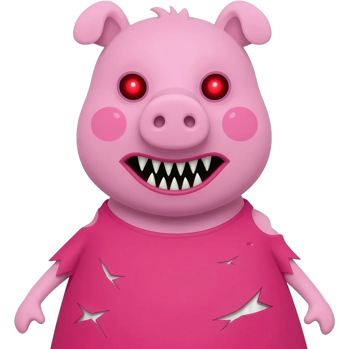 scary Peppa pig emoji