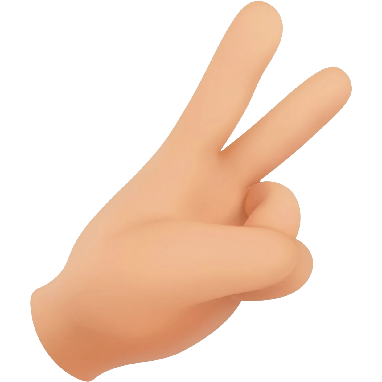 A peace sign with the thumb out emoji