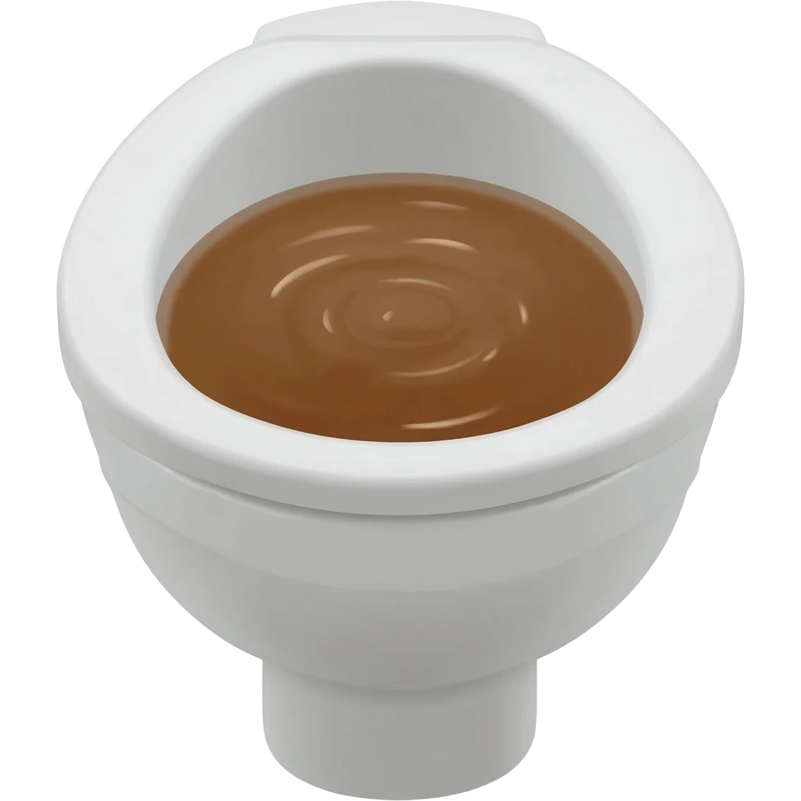 toilet with brown water emoji