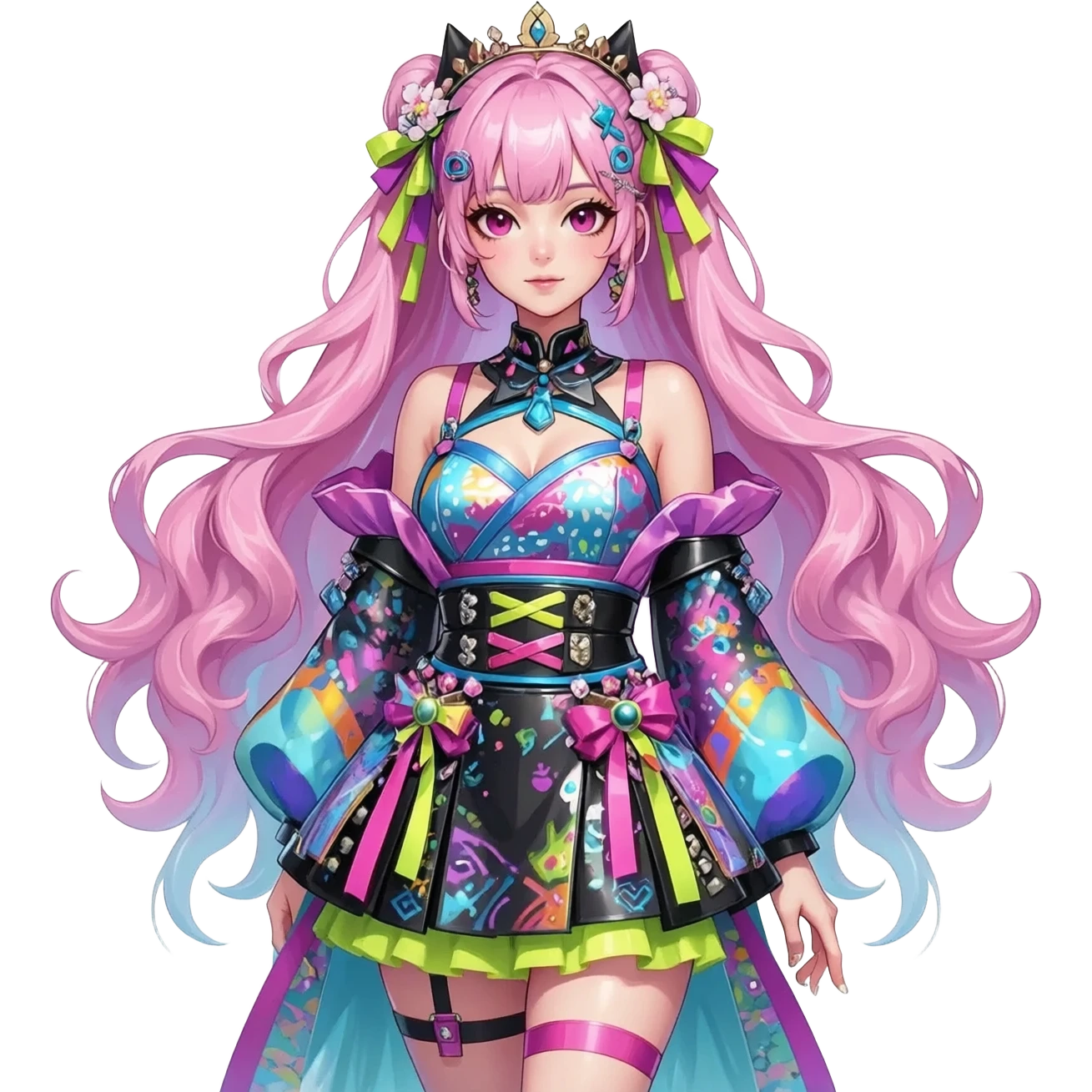 Harajuku scene queen emoji