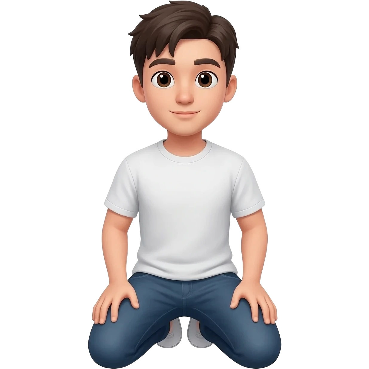 нарисуй моялящегося парня на коленях  20 - 25 лет  emoji