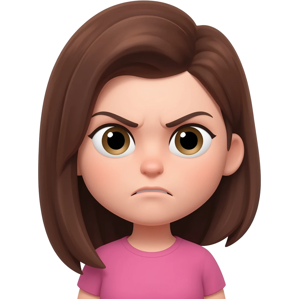 grumpy girl emoji