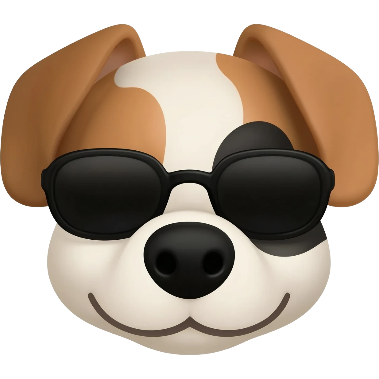 Dog with sunglasses emoji