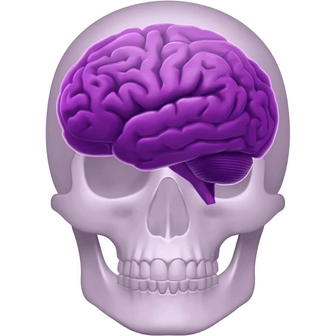 Rumi from K-pop demon hunters, purple brain emoji