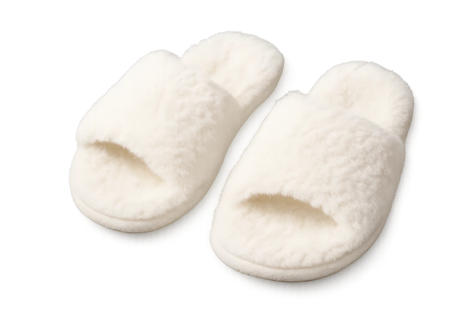 white fluffy slippers emoji