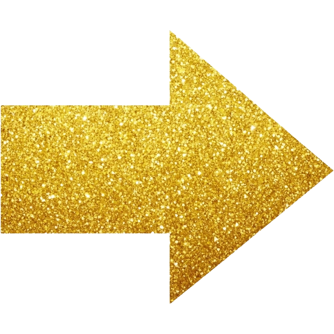 A gold sparkle emoji arrow emoji