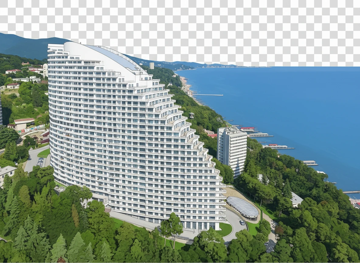 Изометричная, яркая, детализированная, объемная и фотореалистичная отдельная иллюстрация Actor Galaxy в Сочи. Чёткие контуры, не размазанные линии, высокое качество, прозрачный фон, не обрезать края картинки emoji