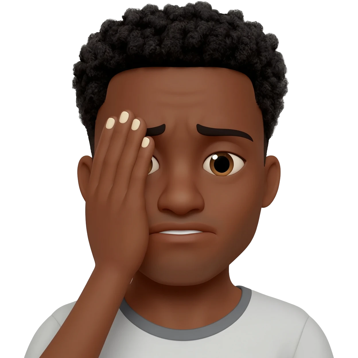 Facepalm black gay emoji