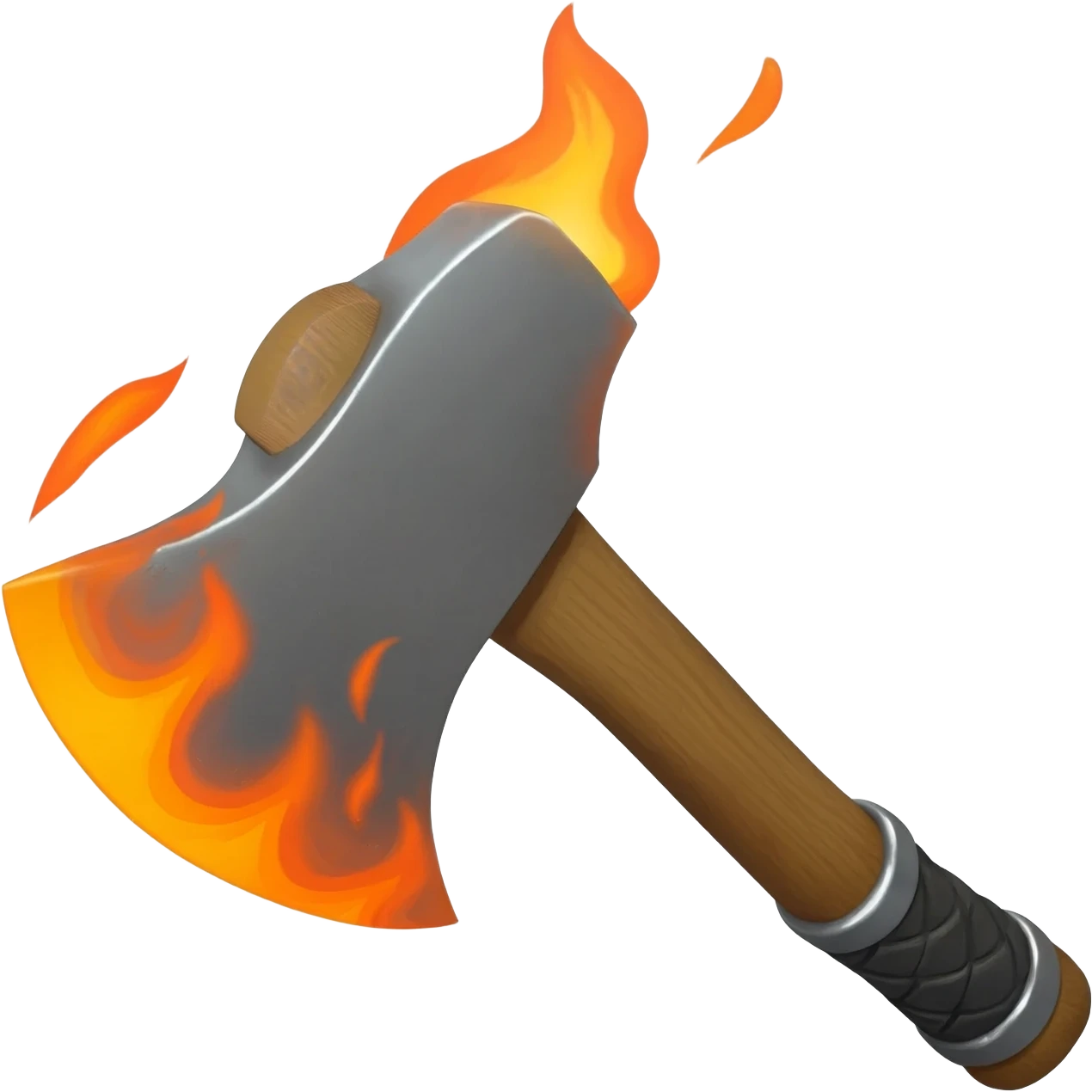 axe on fire emoji