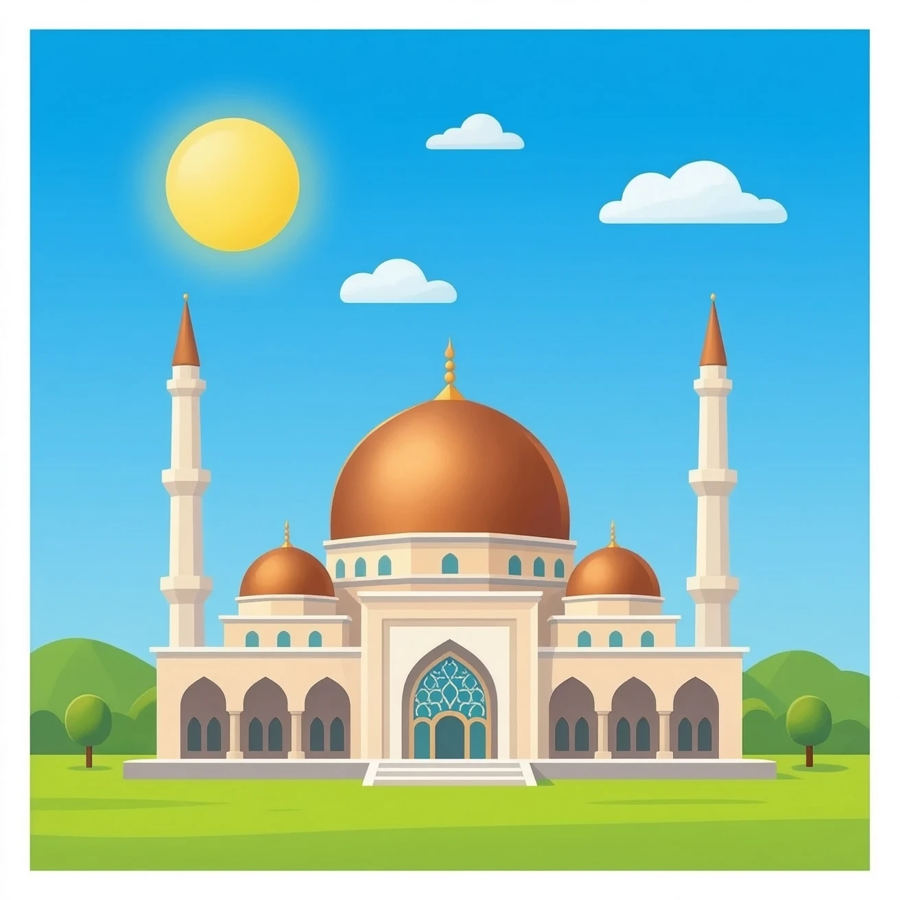 copper mosque building emoji