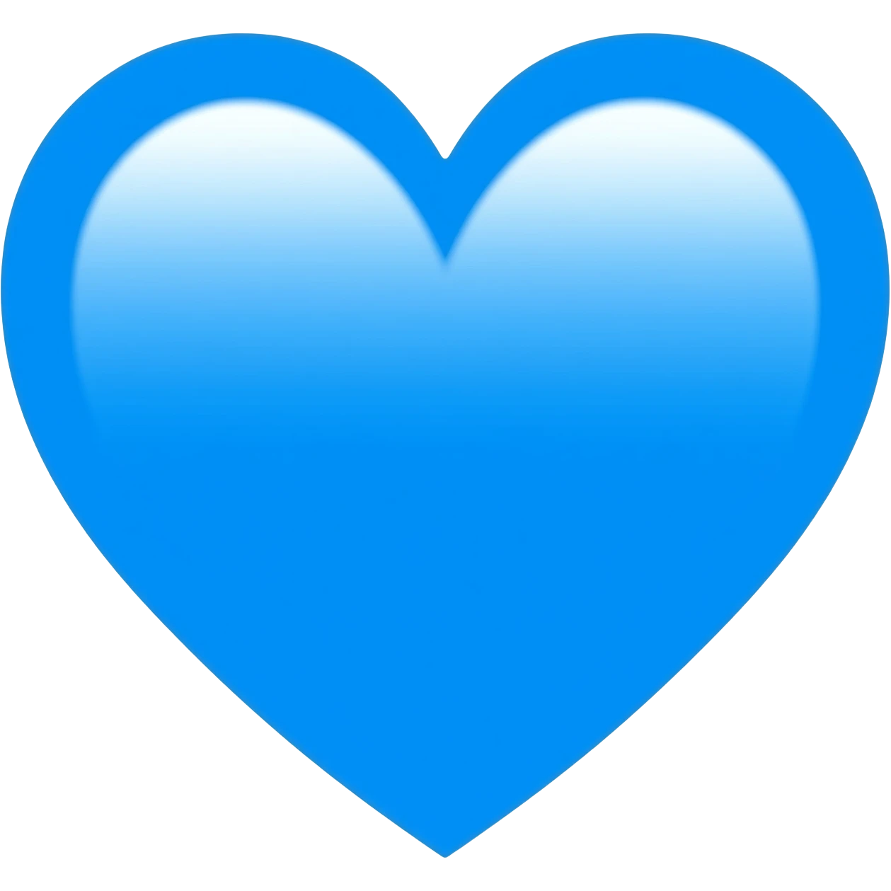 A blue heart emoji