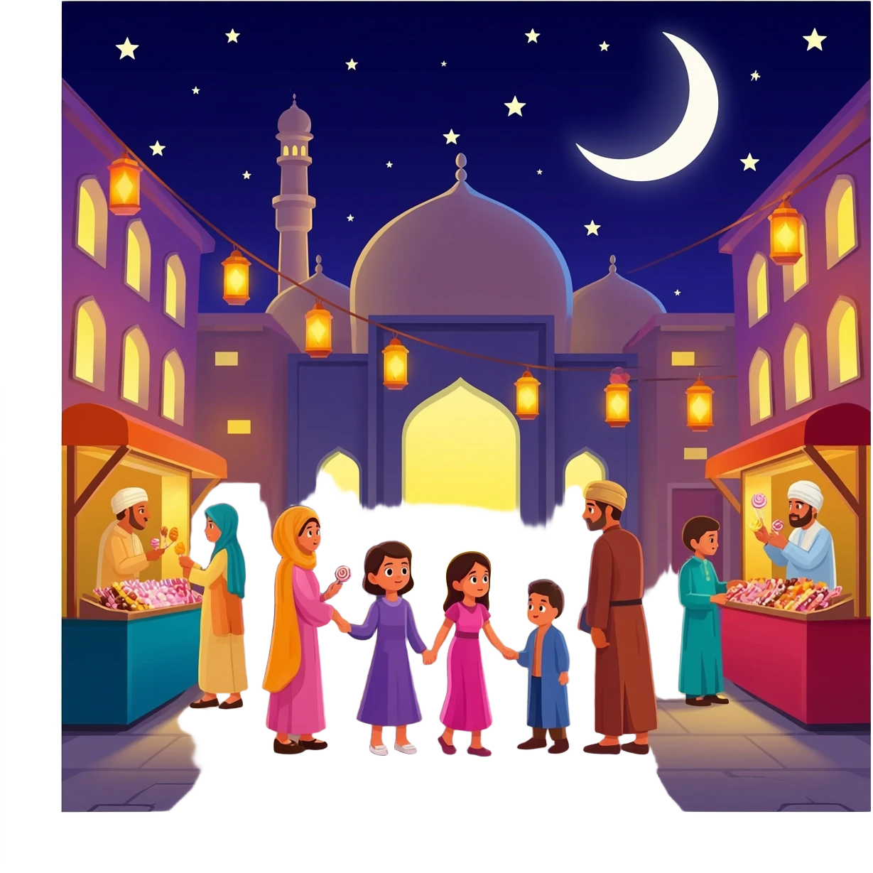 Hayırlı ramazanlar hareketli gıf olsun gece ve gündüz emoji