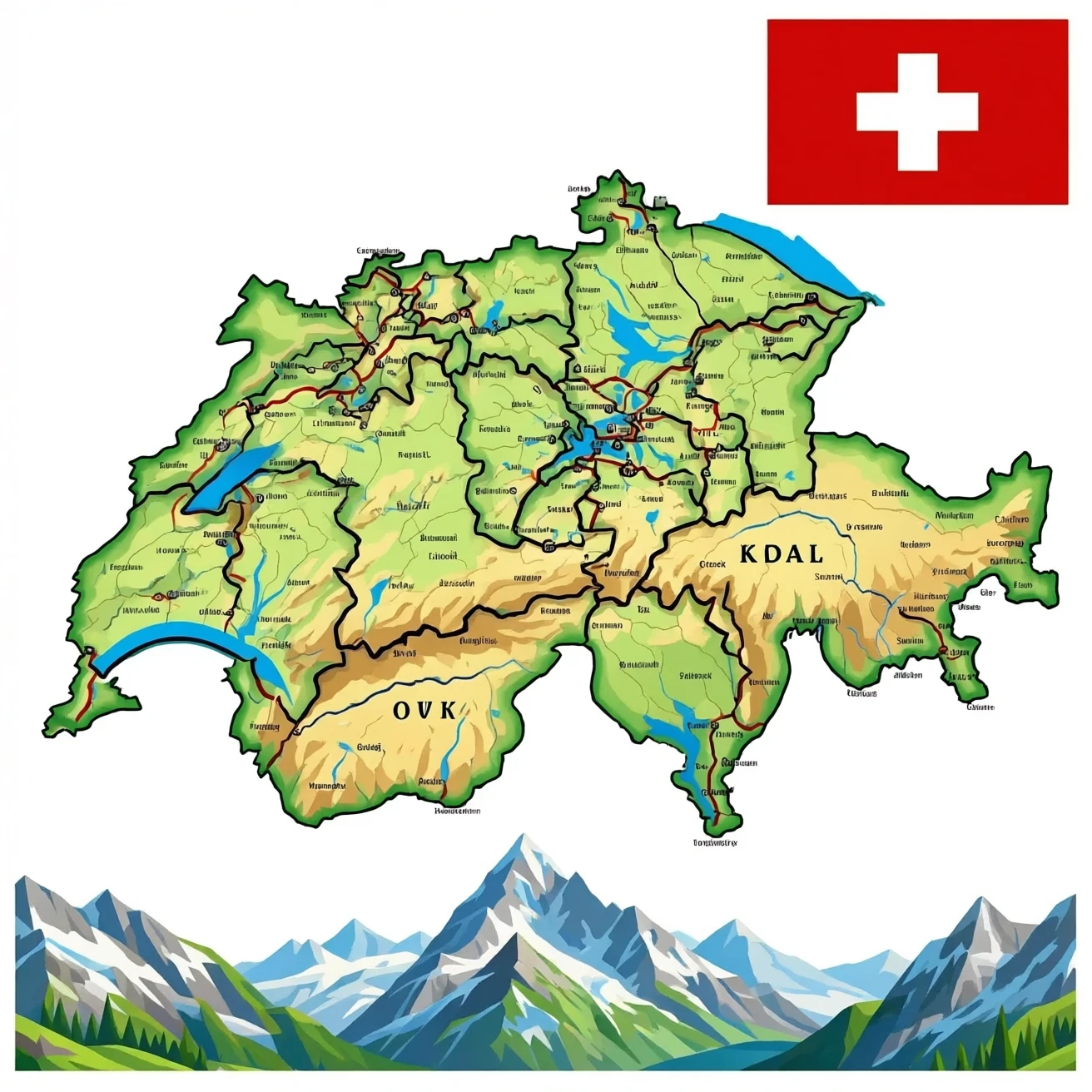 Switzerland Map emoji