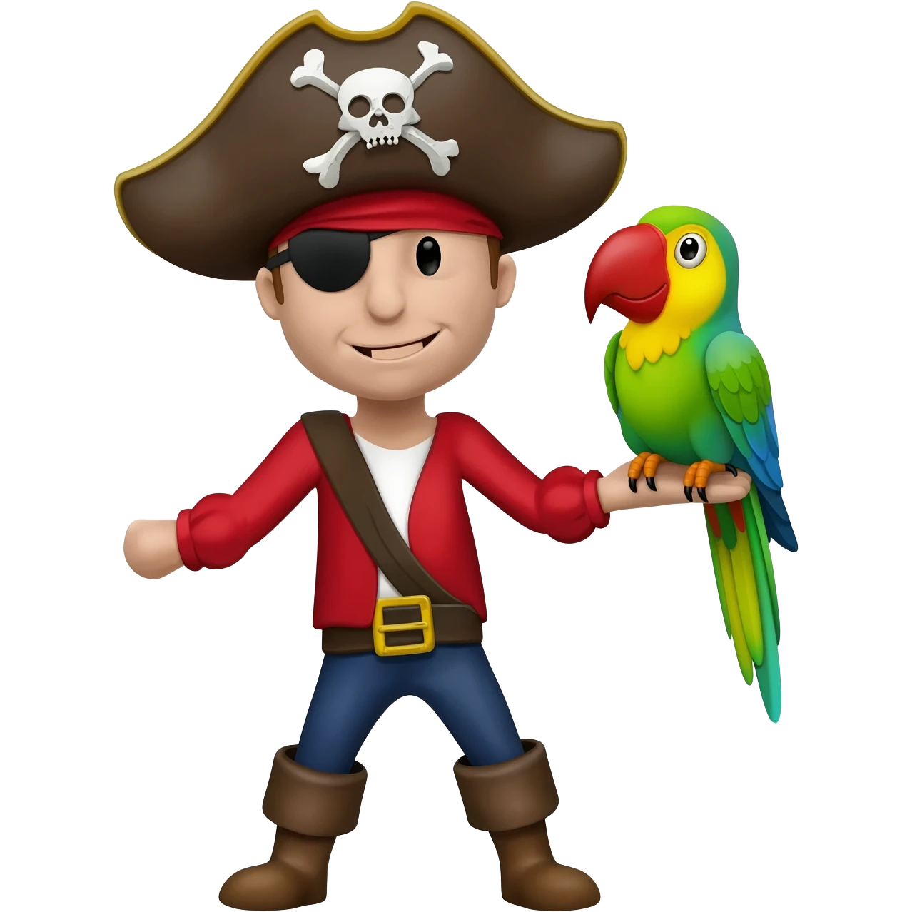 pirate and parrot emoji