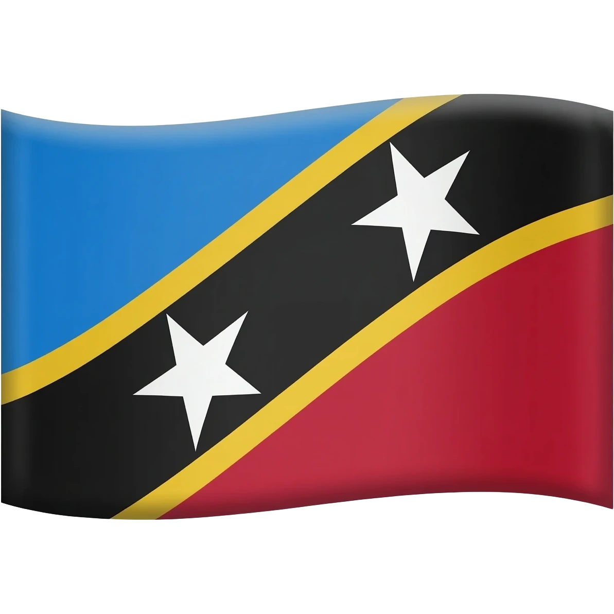 Saint Bitts and bevas emoji flag emoji