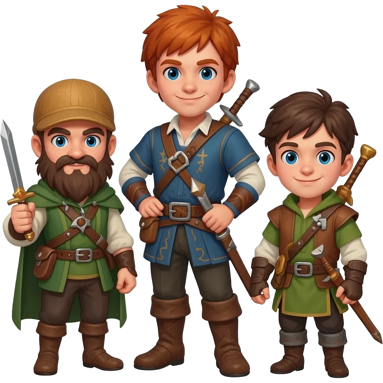 Dungeons and Dragons 3 man group emoji