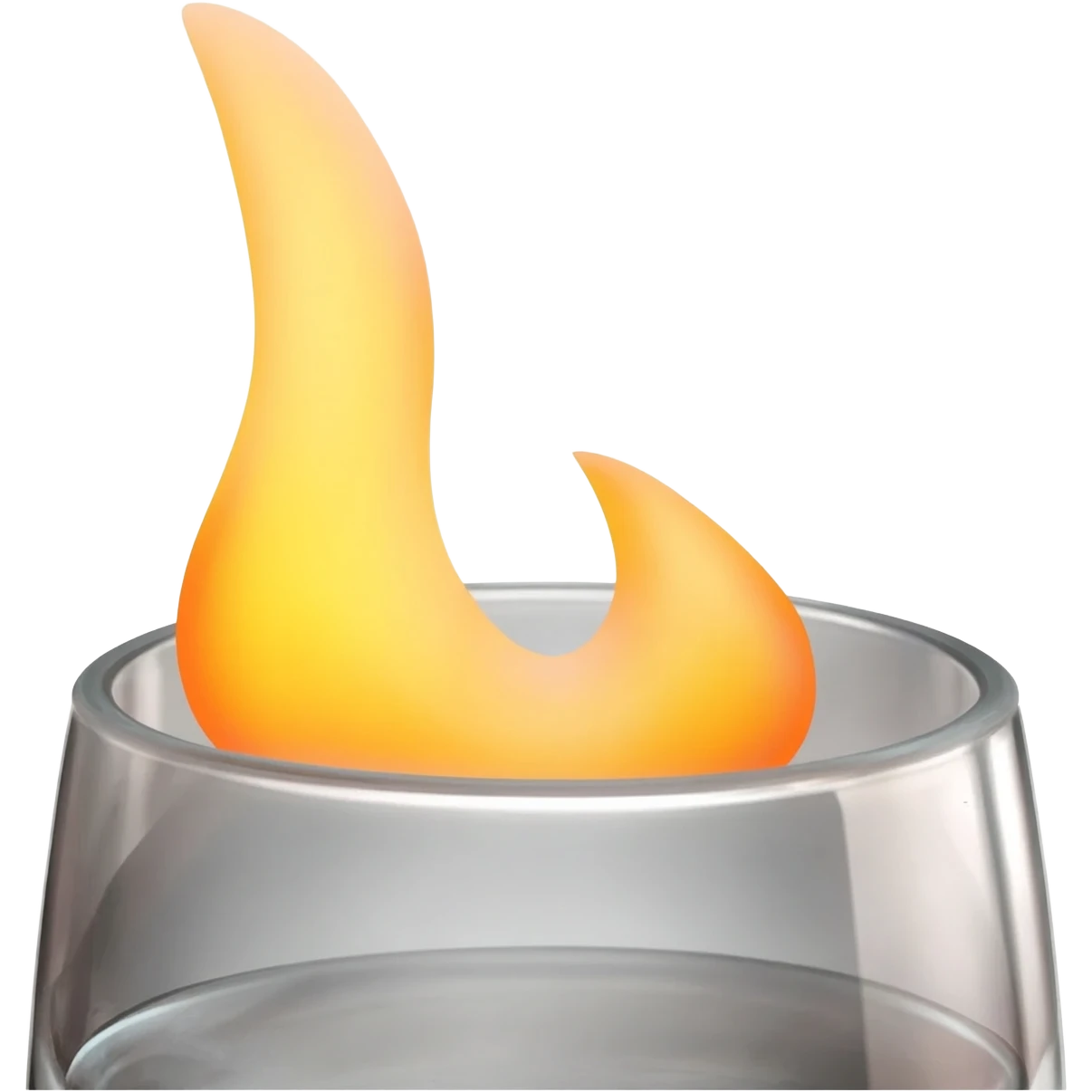 Torch lighter heating glass emoji