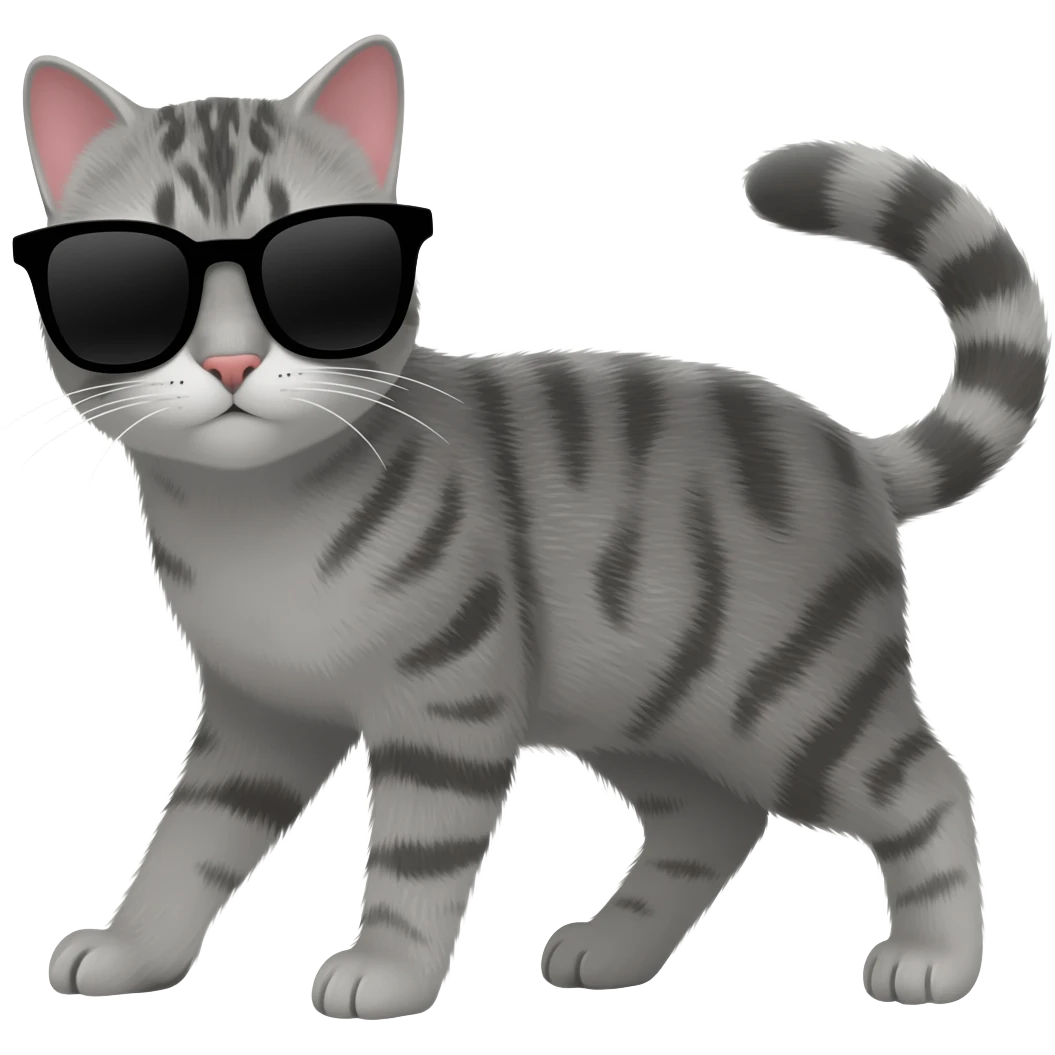 Cat wearing sunglasses emoji