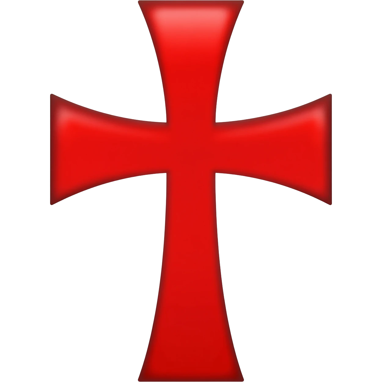 Red Templar cross emoji