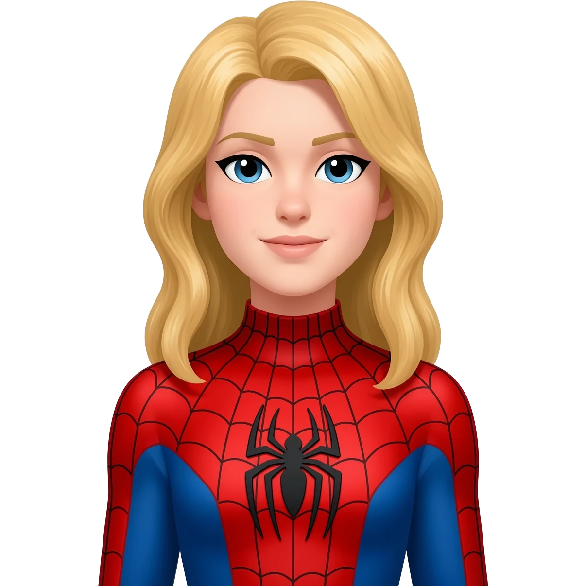 Sipiderman sarışın kadın emoji