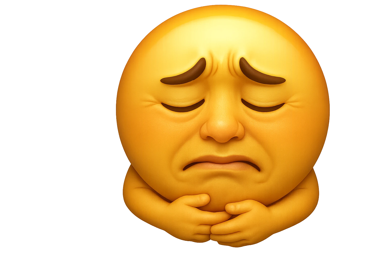 emoji stile iphone che riguarda l'argomento "stipsi/andrò al bagno oggi?", iperrealistico 4k emoji