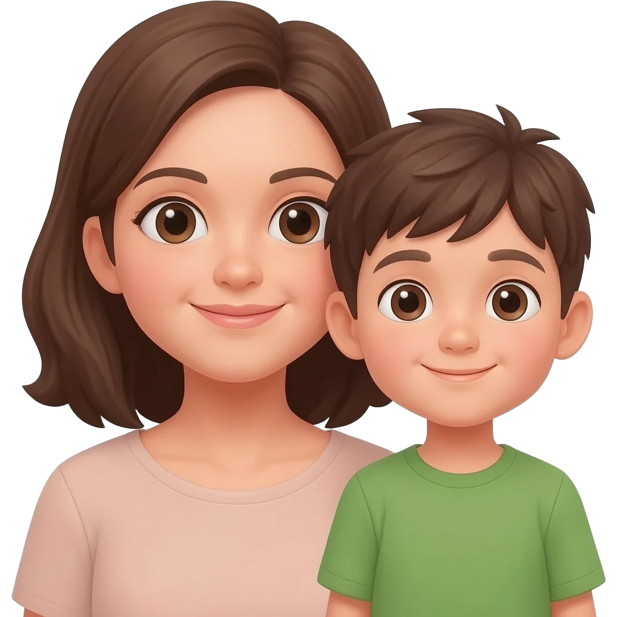 Mama e hijo brown emoji