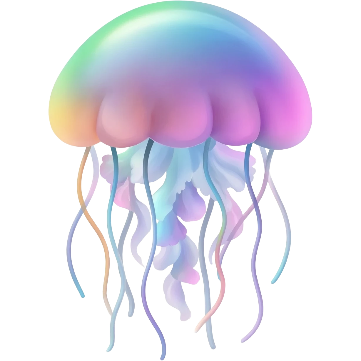 rainbow jellyfish emoji