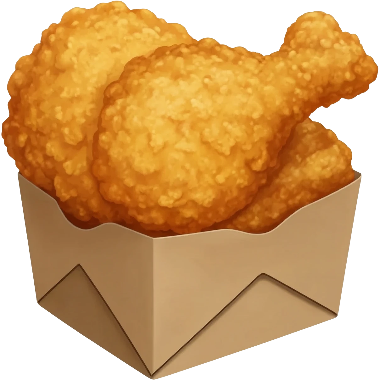 fried chicken takeout emoji