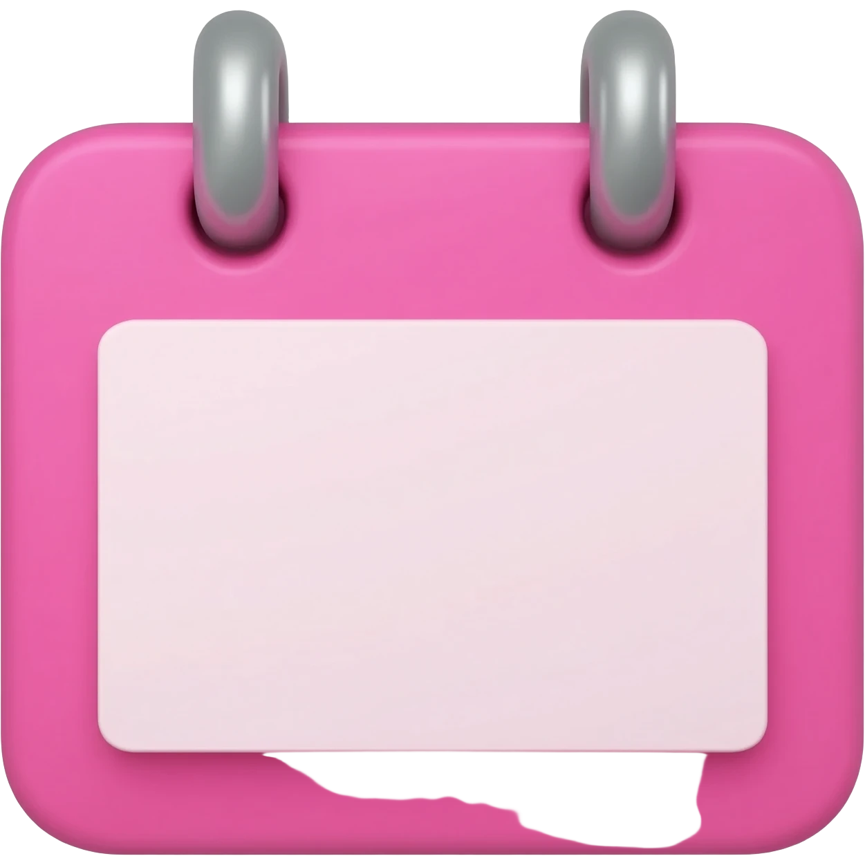 pink calendar emoji