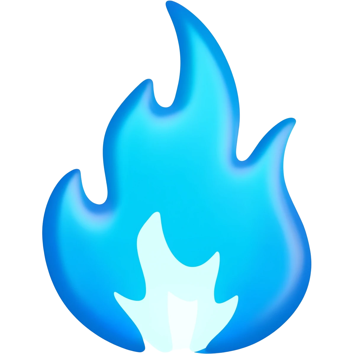 Blue fire emoji