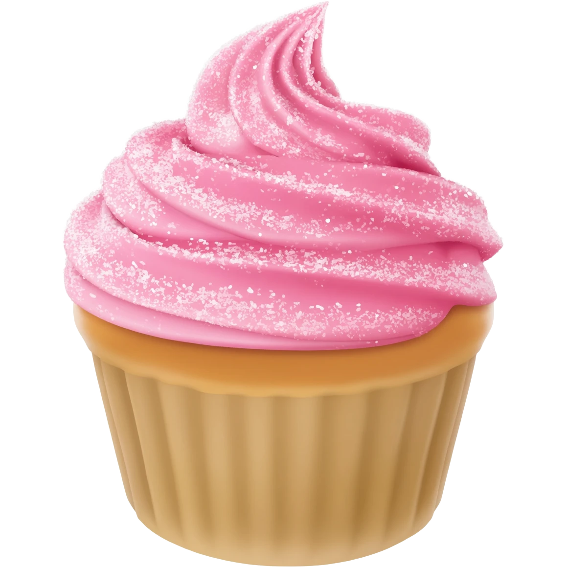 Cupcake with pink icing emoji