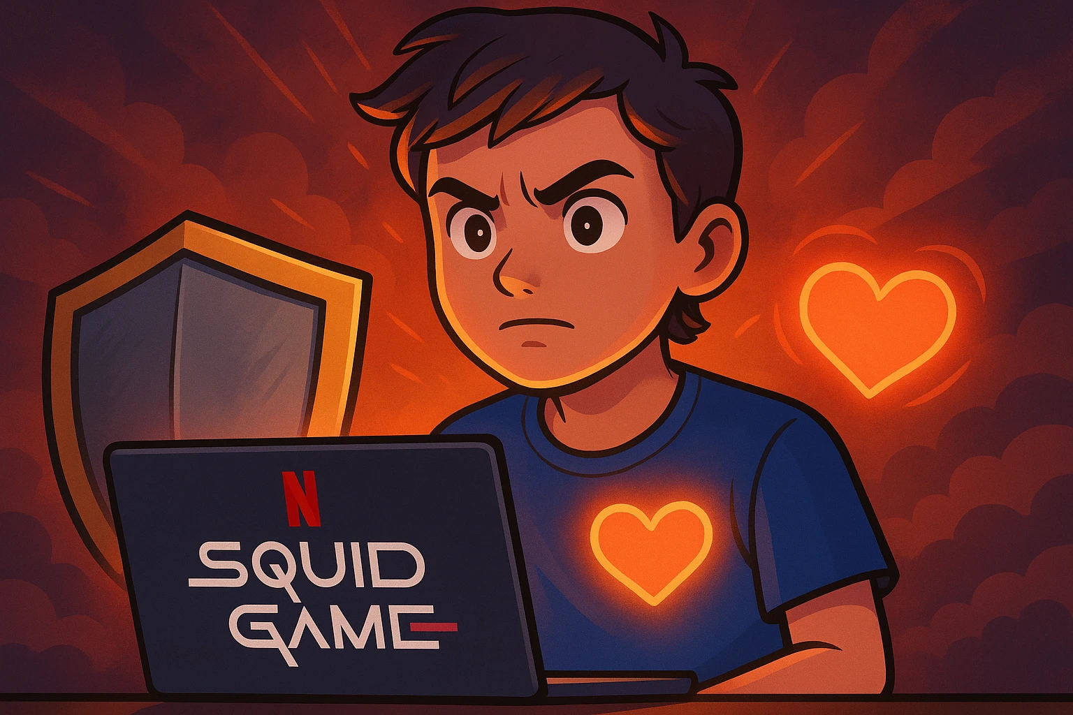 Ep 1 react a squid game de netflix defi ne pas avoir peur et pas être dégouté du sang  emoji