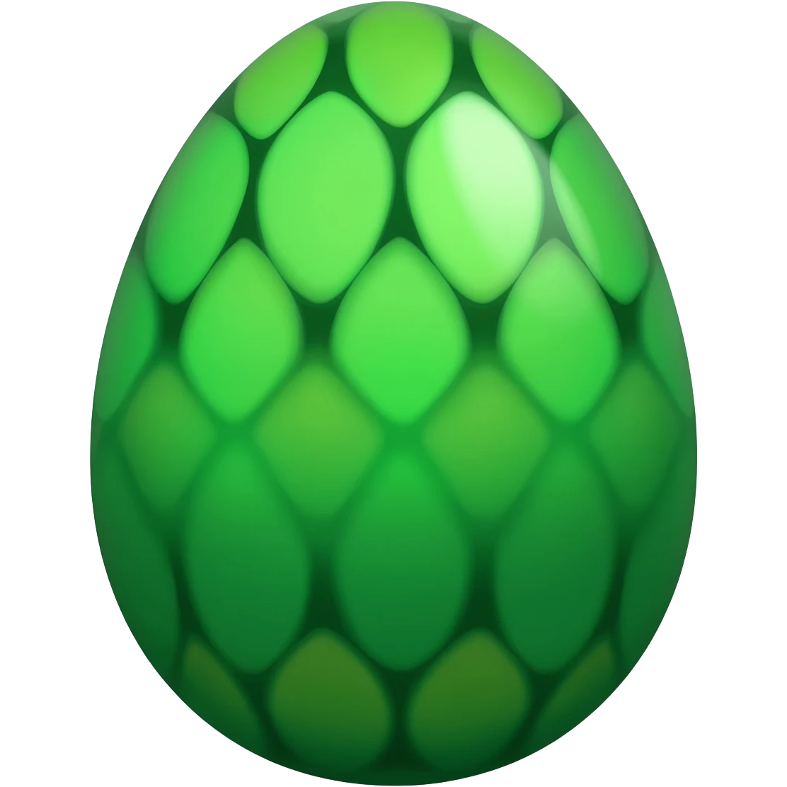 Green scaled dragon egg emoji