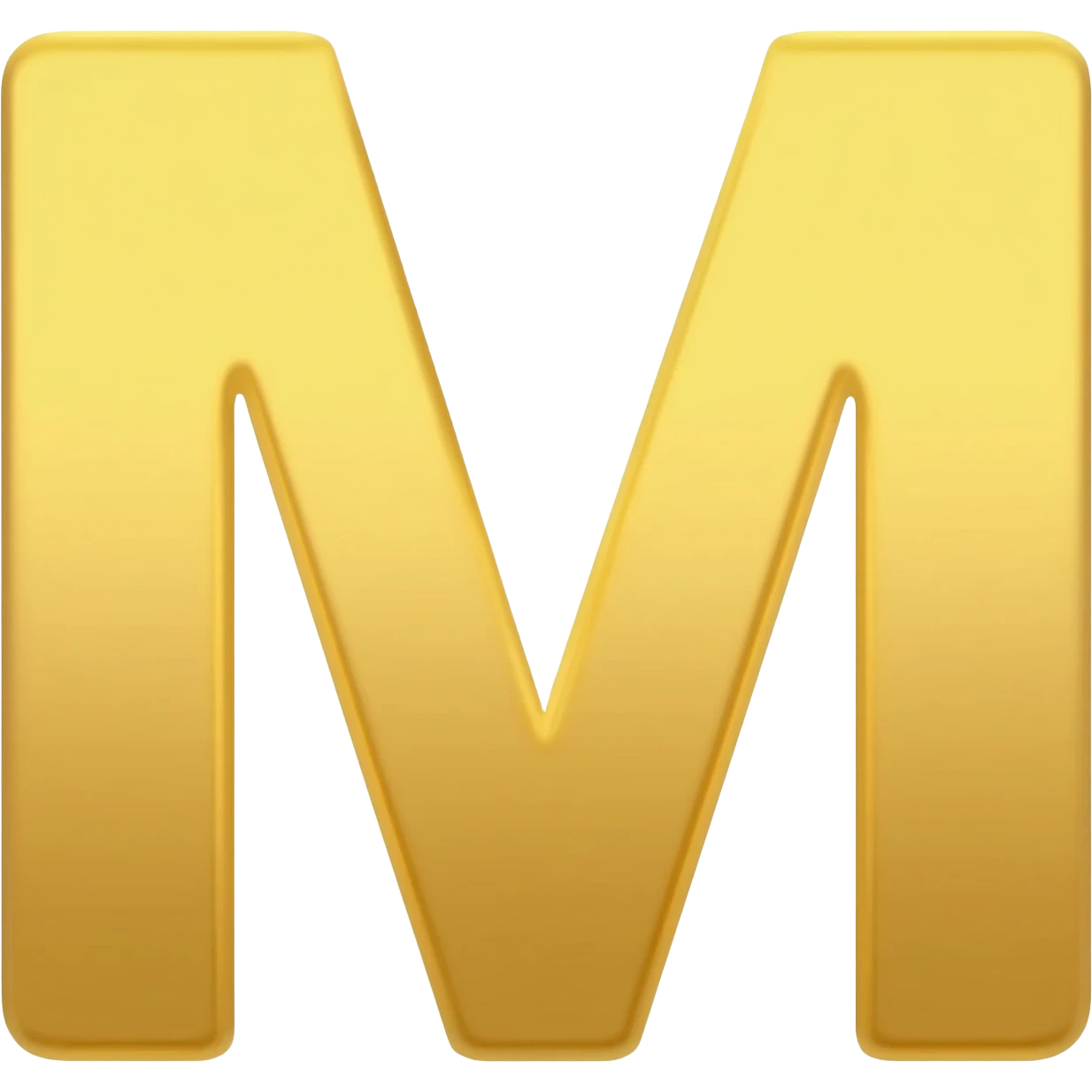 golden M letter for discord emoji emoji