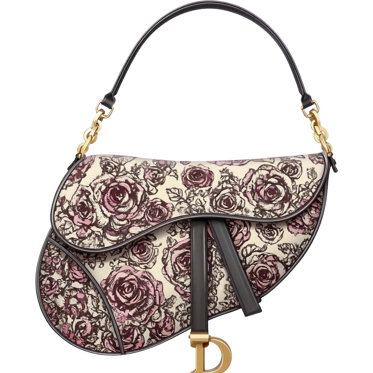 floral dior saddle bag emoji