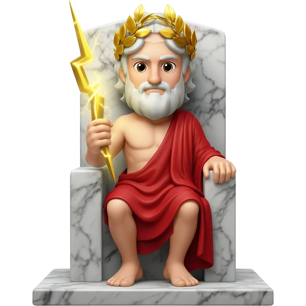 god Zeus on the throne emoji