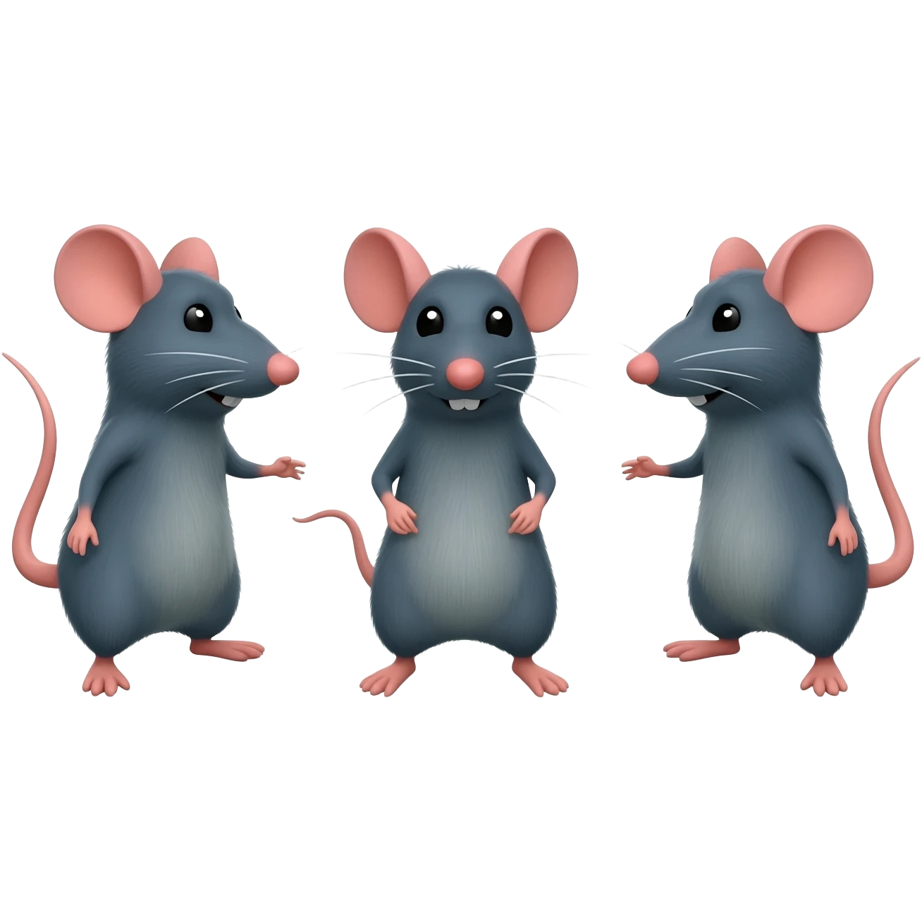 three blind mice emoji