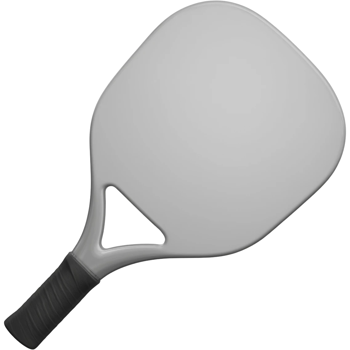 Pala de pádel blanco con negro en diagonal sin fondo emoji