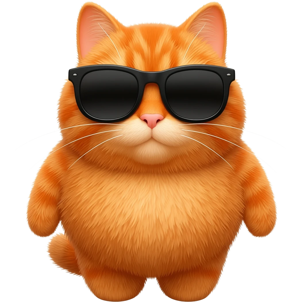 Cat wearing sunglasses emoji