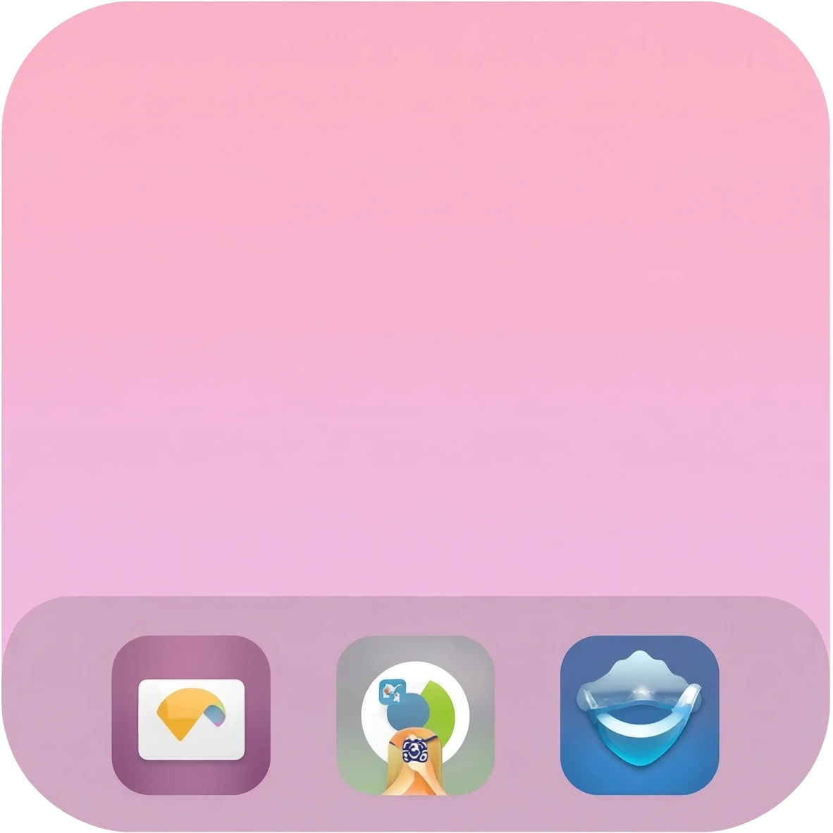 iPad pink pastel but Home Screen only emoji