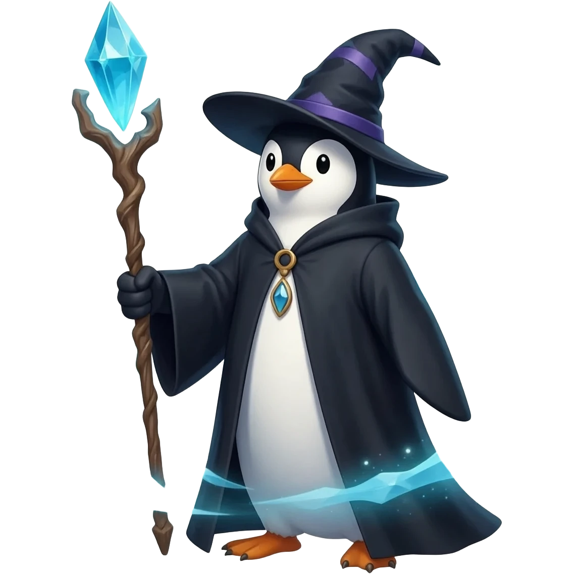 Penguin Wizard emoji