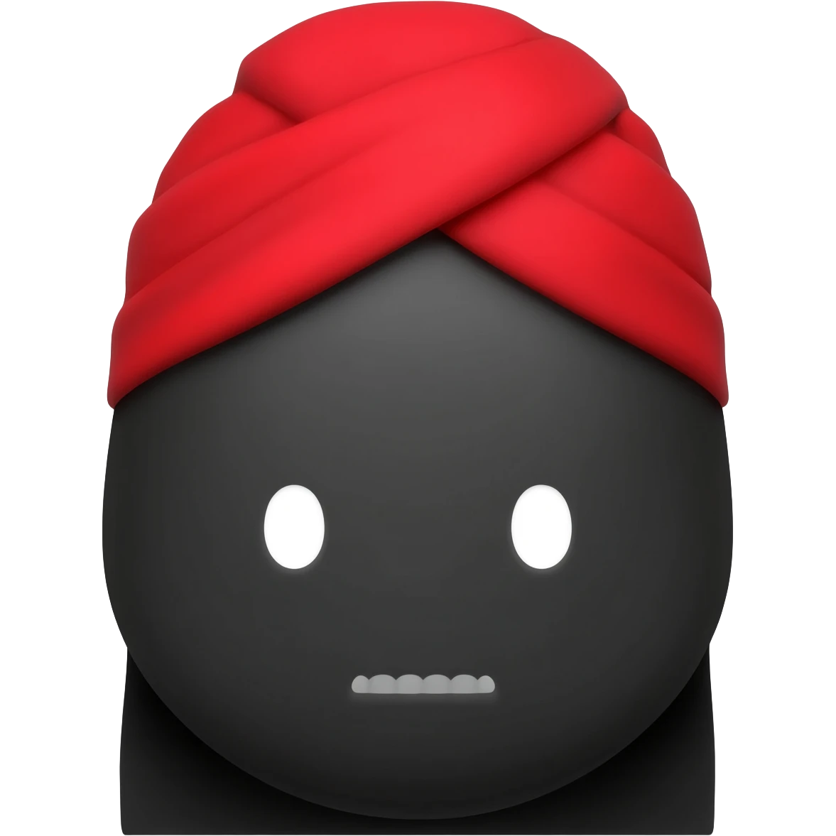 赤い頭巾と黒いアガール emoji