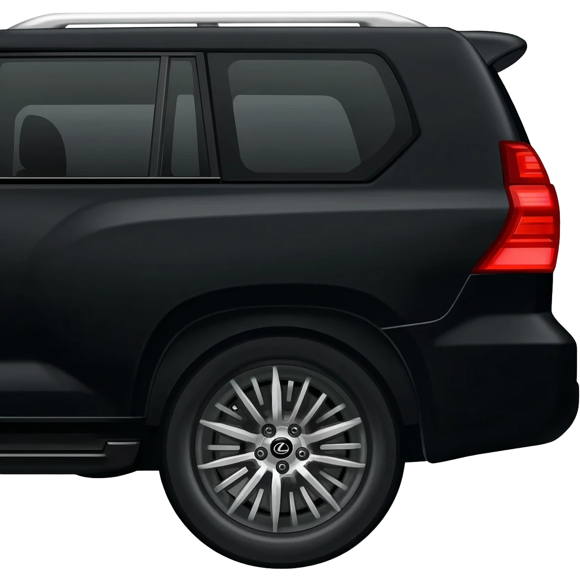 lexus black gx460 with red tail lights emoji