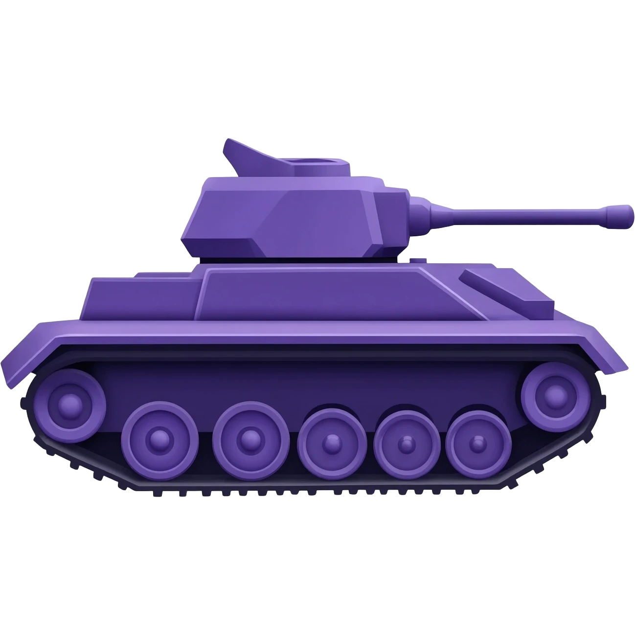 Purple army tank emoji