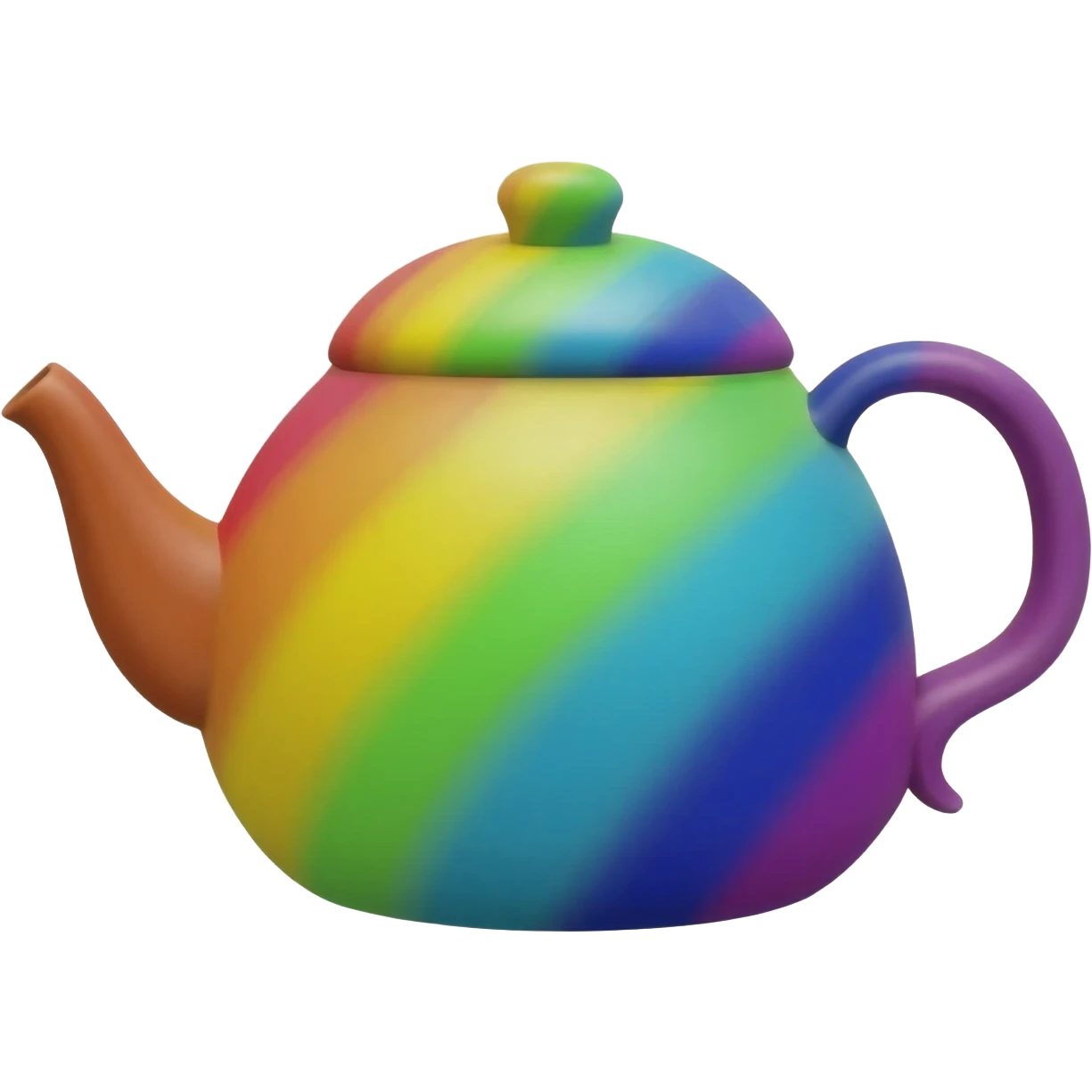 théière couleur arc en ciel emoji