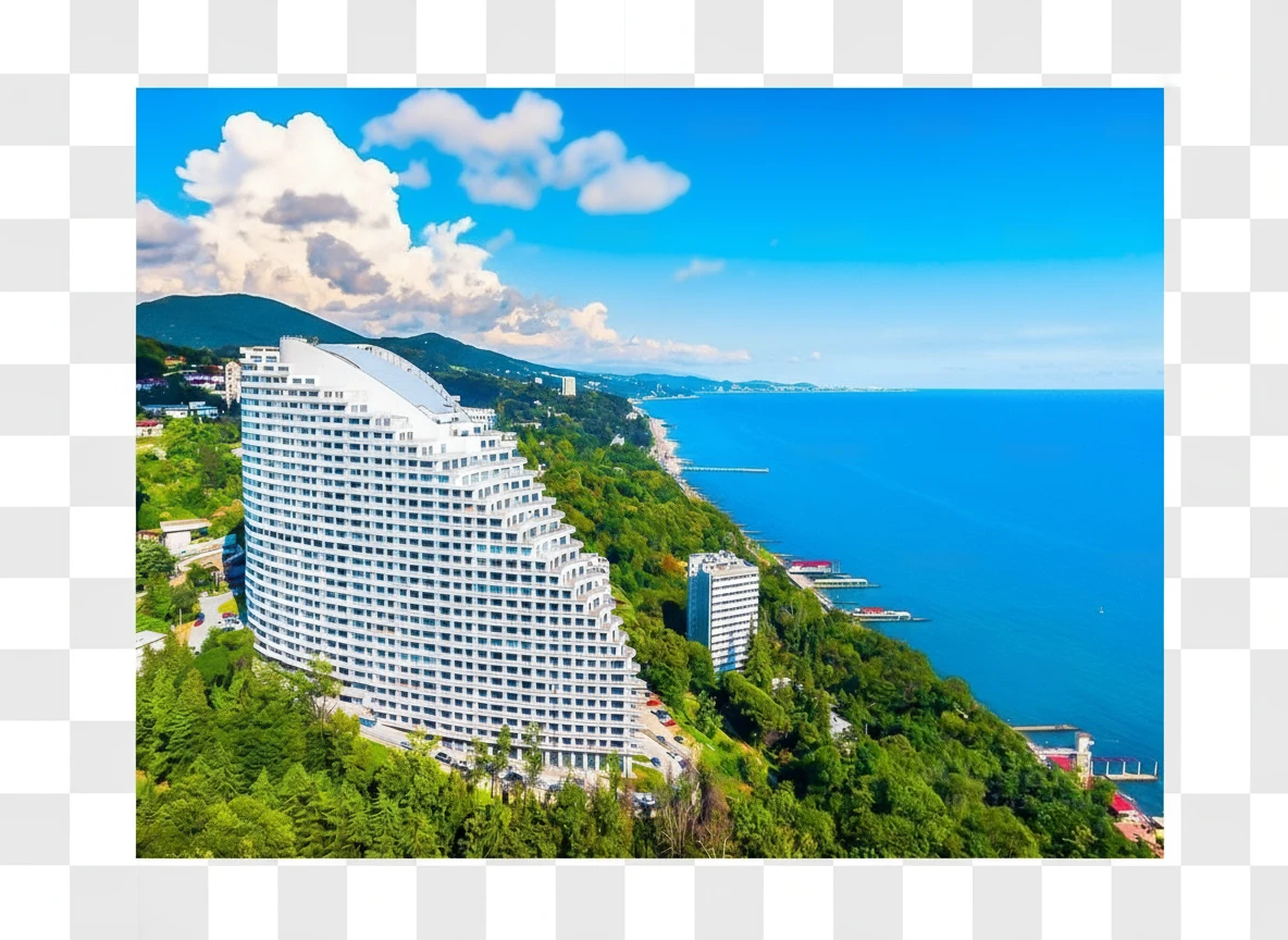 Изометричная, яркая, детализированная, объемная и фотореалистичная отдельная иллюстрация Actor Galaxy в Сочи. Чёткие контуры, не размазанные линии, высокое качество, прозрачный фон, не обрезать края картинки emoji